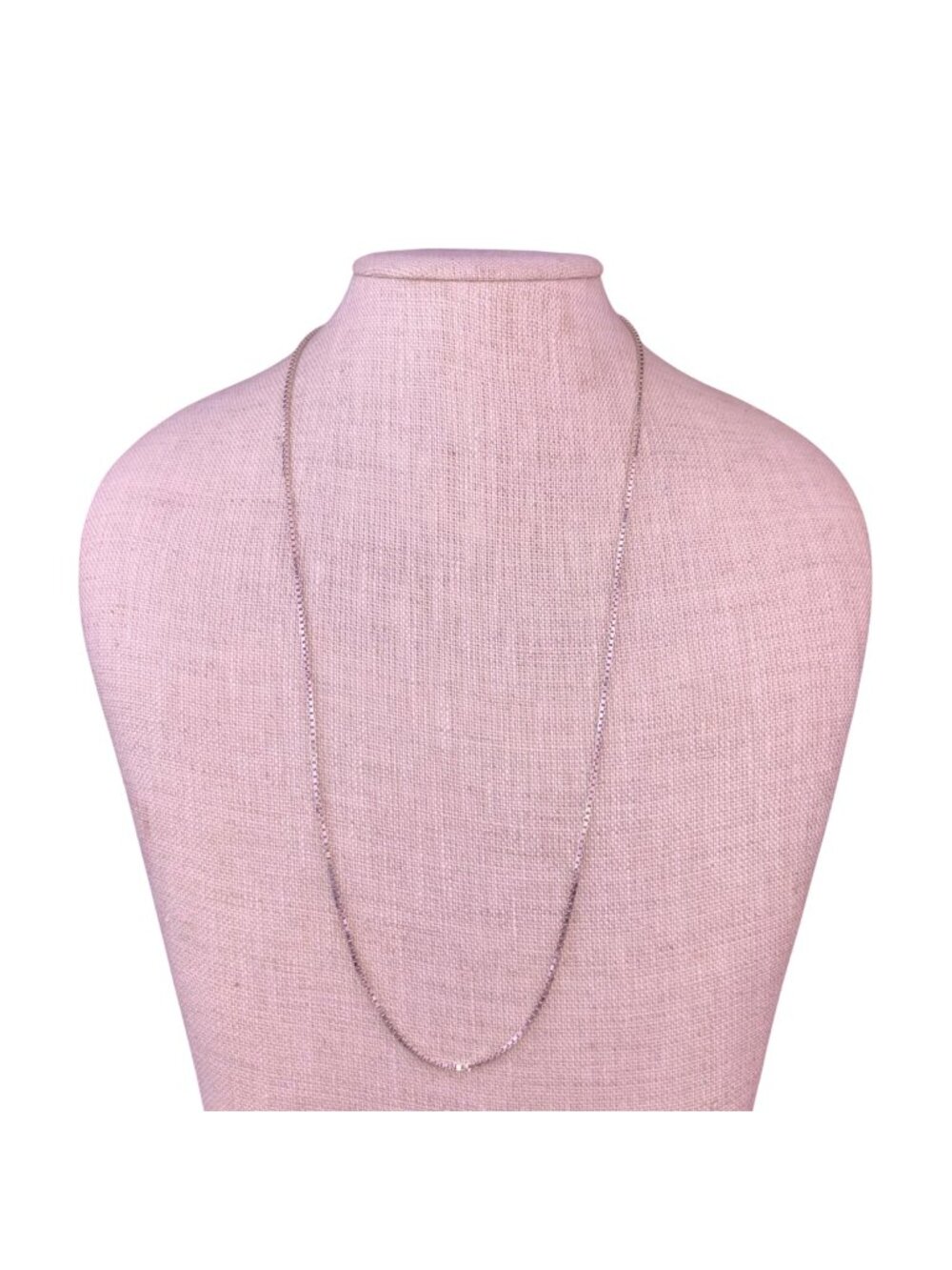 Milor Womens Silver Tone 925 Sterling Silver Italian Box Chain Necklace